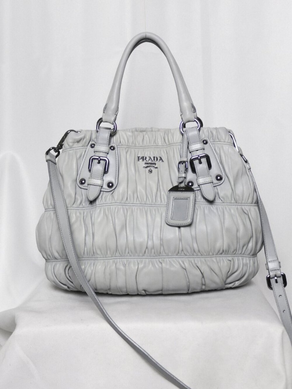 Prada Nappa Gaufre leather satchel bag